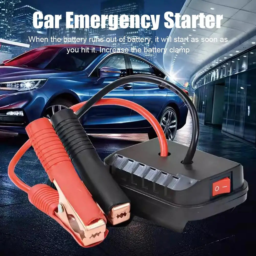 Battery-Powered Jump Starter Cable Adapter