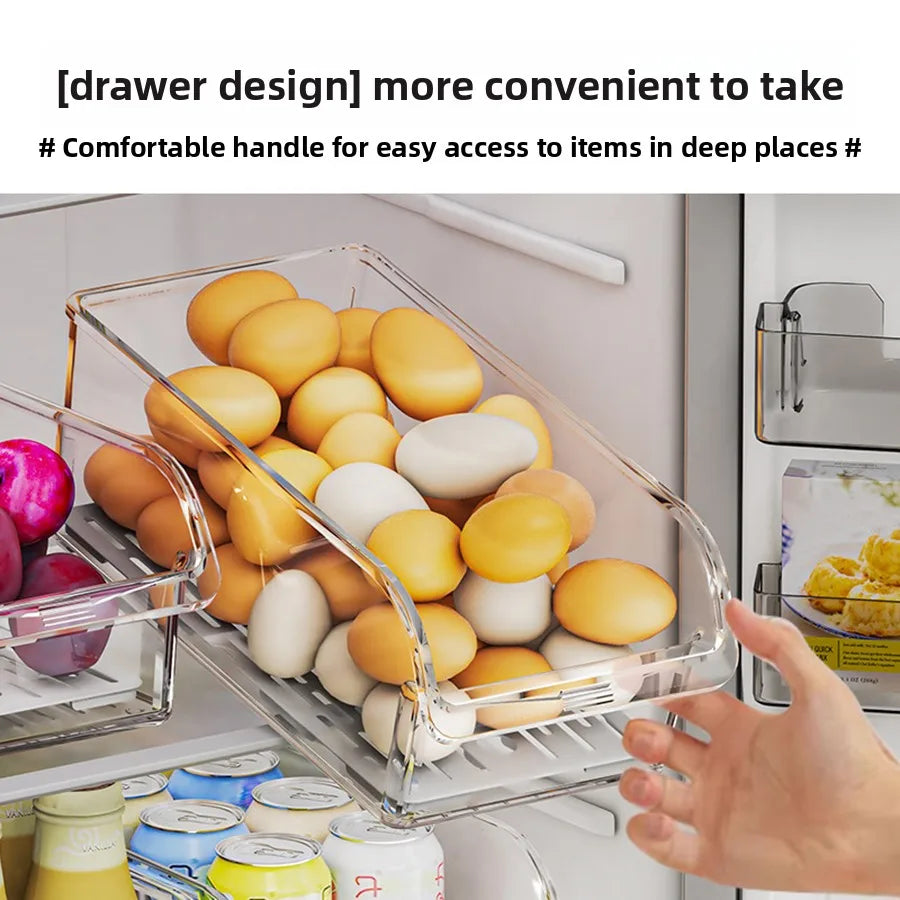 Clear Refrigerator Organizer Bin