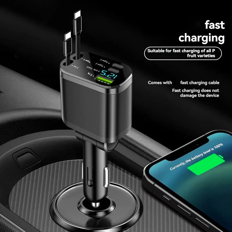5-in-1 Retractable Car Charger