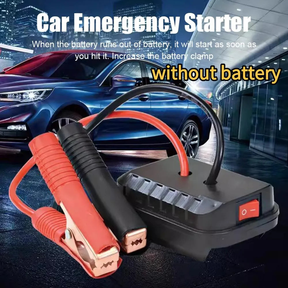 Battery-Powered Jump Starter Cable Adapter
