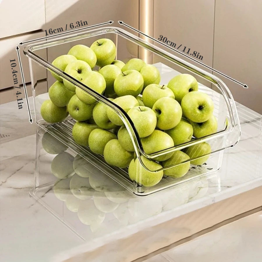Clear Refrigerator Organizer Bin