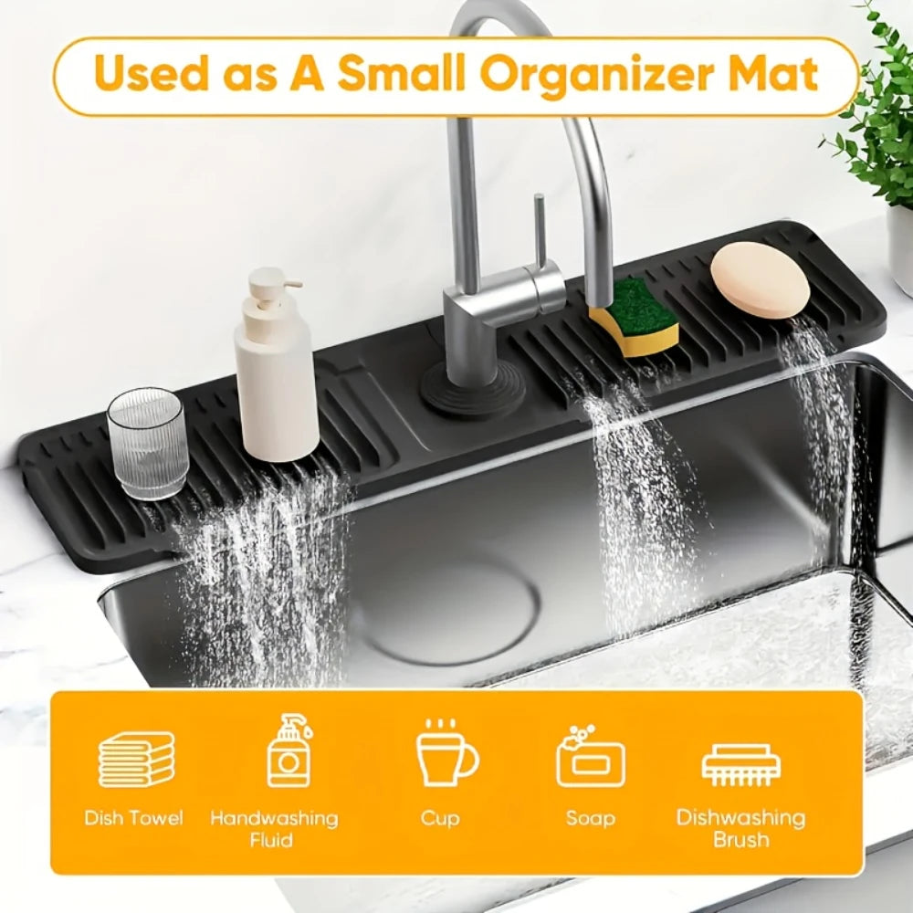 Quick-Dry Faucet Splash Guard Pad