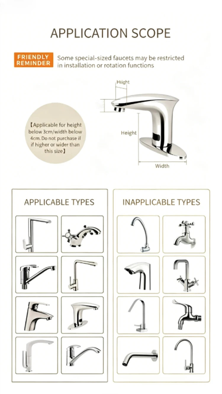 3-Piece Silicone Faucet Extender Set