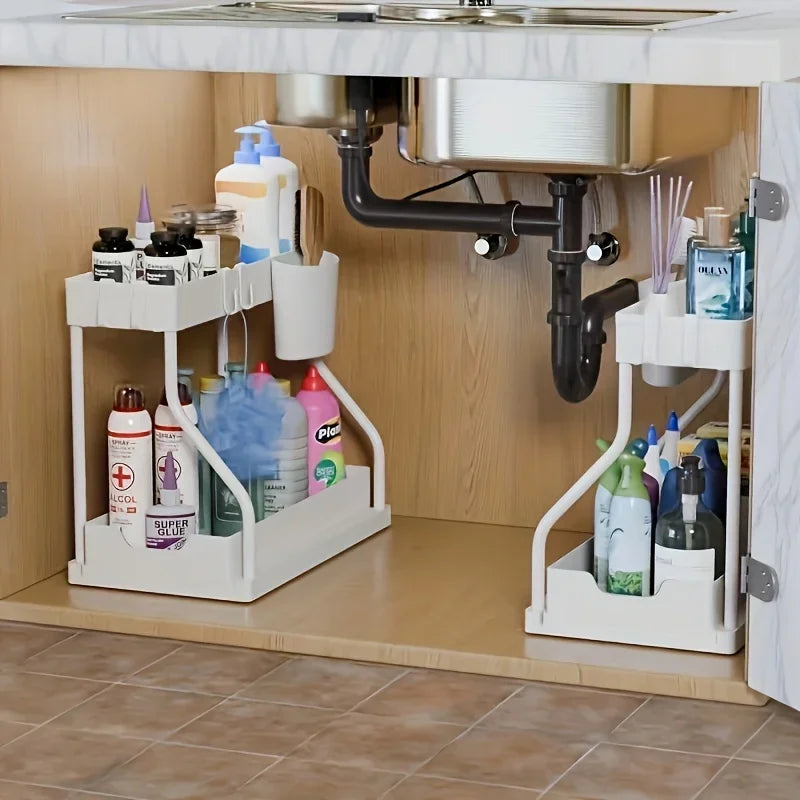 2-Tier Under-Sink Storage Drawer