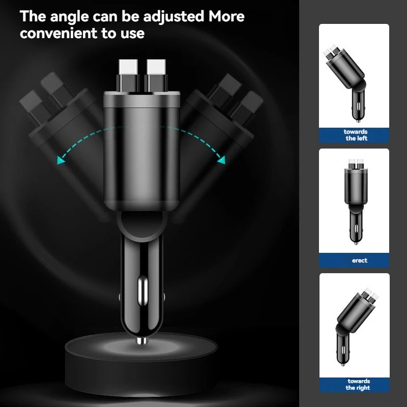 5-in-1 Retractable Car Charger