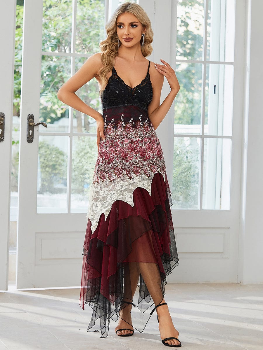 Women's Gradient Color Cocktail Dress in Blouses & Shirts