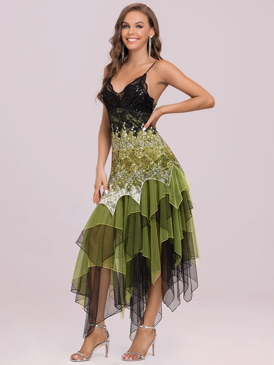Women's Gradient Color Cocktail Dress in Blouses & Shirts