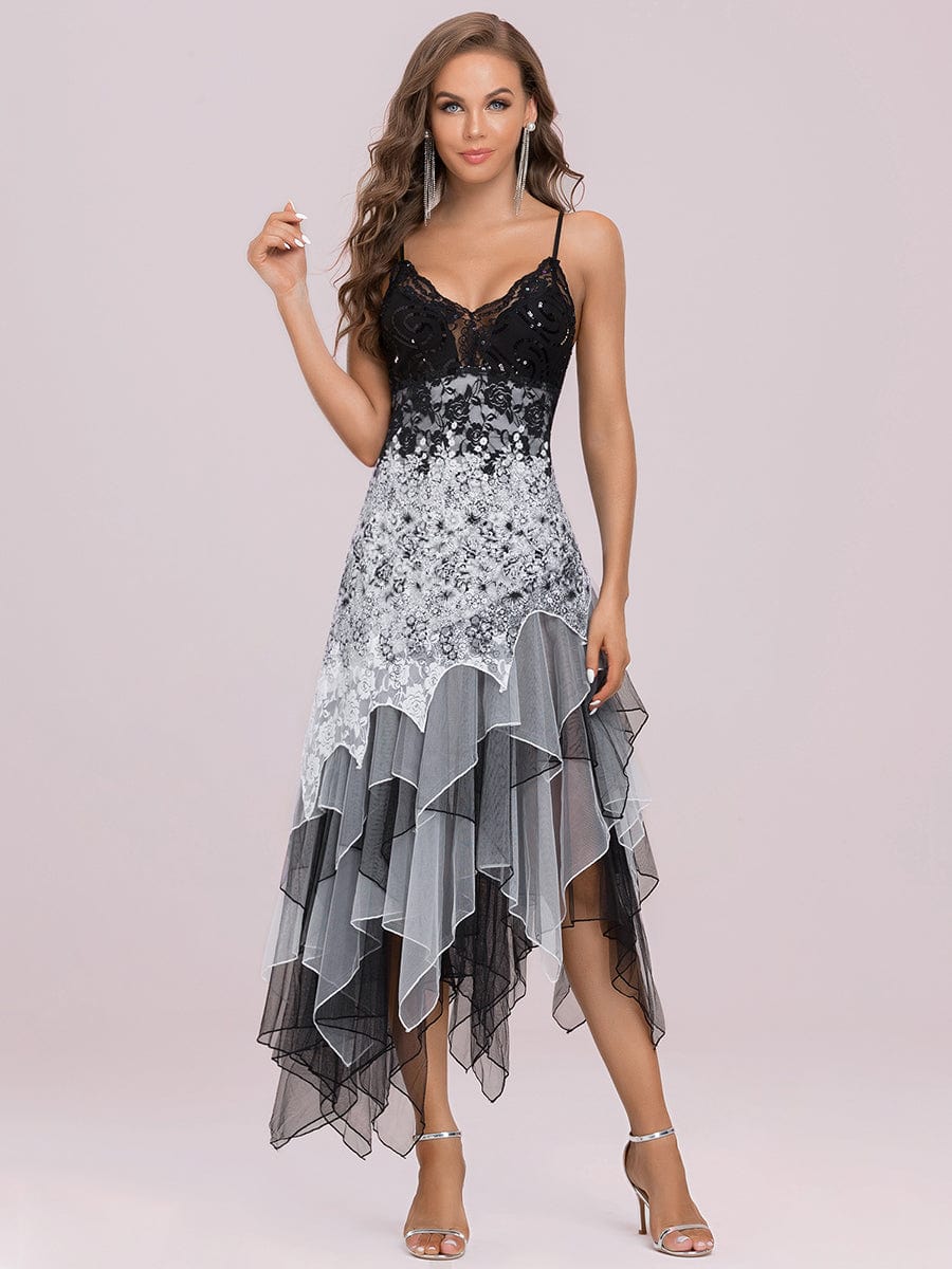 Women's Gradient Color Cocktail Dress in Blouses & Shirts